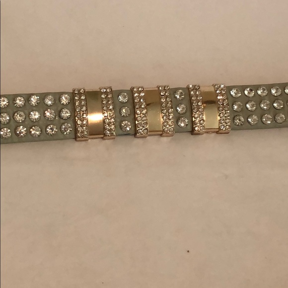 Vera Pelle Jeweled Leather Belt - Picture 5 of 8